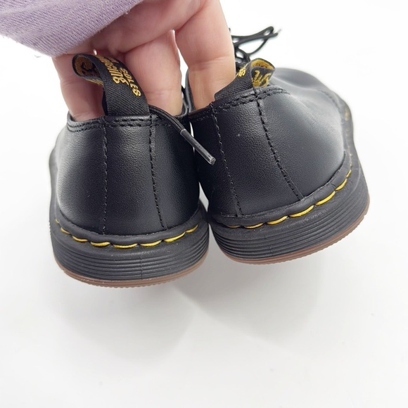 Dr Martens Cavendish Black Leather Flats Youth Junior size 1 Lace Up Loafer NWOT - Picture 7 of 13